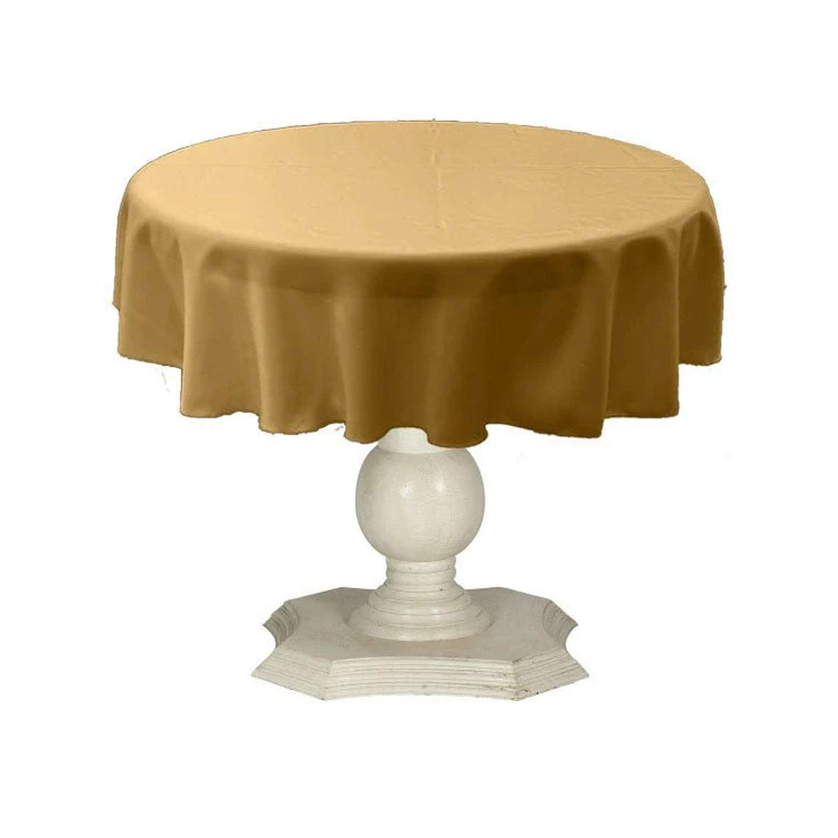Tablecloth Dull Bridal Satin Fabric - 54" Round, Color Options (1 Piece)