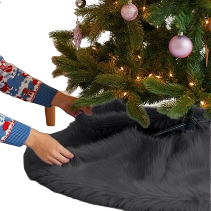 Faux Fur Christmas Tree Skirt 36 Inch