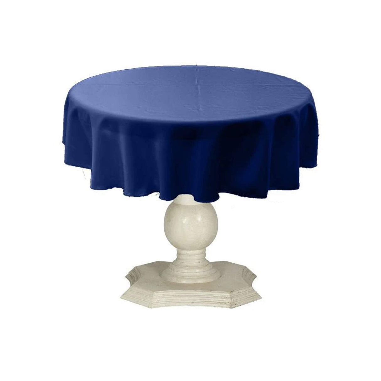 Tablecloth Dull Bridal Satin Fabric - 54" Round, Color Options (1 Piece)