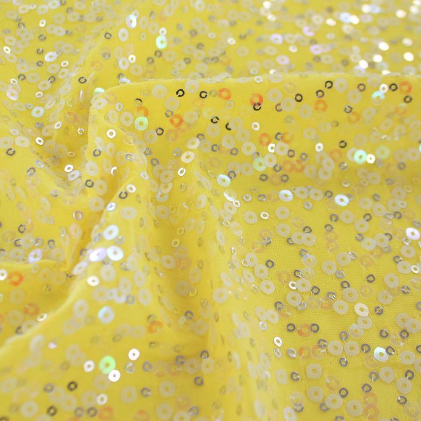 Darling Spandex Sequin Fabric - Embroidered Sequin, 46/47" Width (1 Yard)