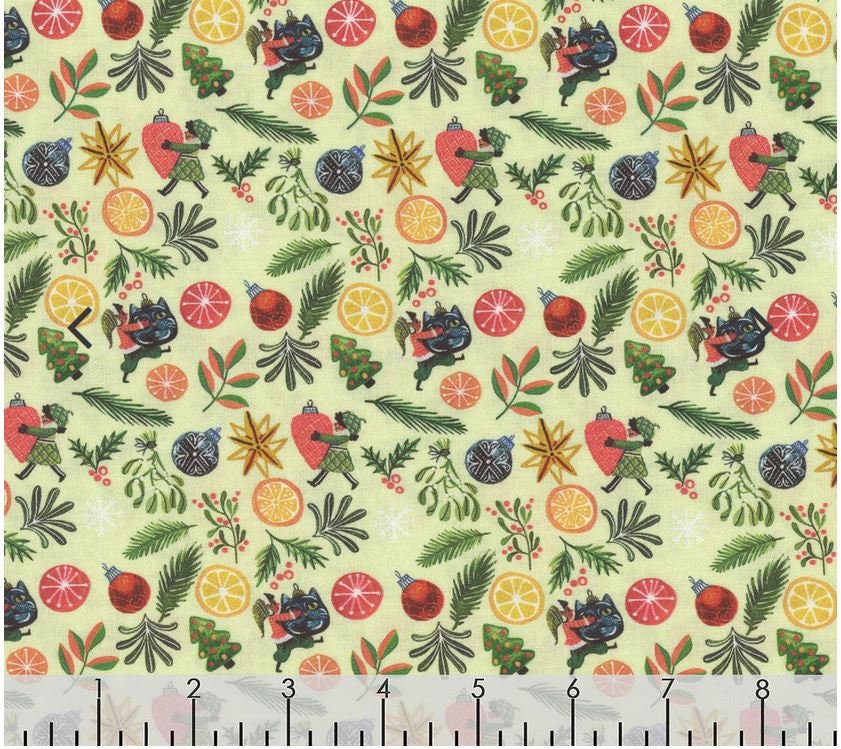 Quilting Cotton Fantastical Holiday Pixies Multi Dear Stella