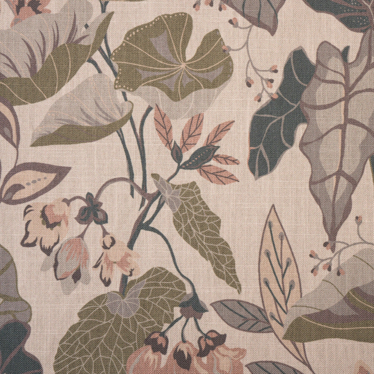Polyester Tropical Print Upholstery Fabric Delia