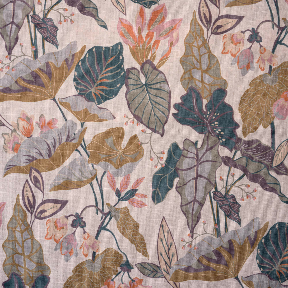Polyester Tropical Print Upholstery Fabric Delia
