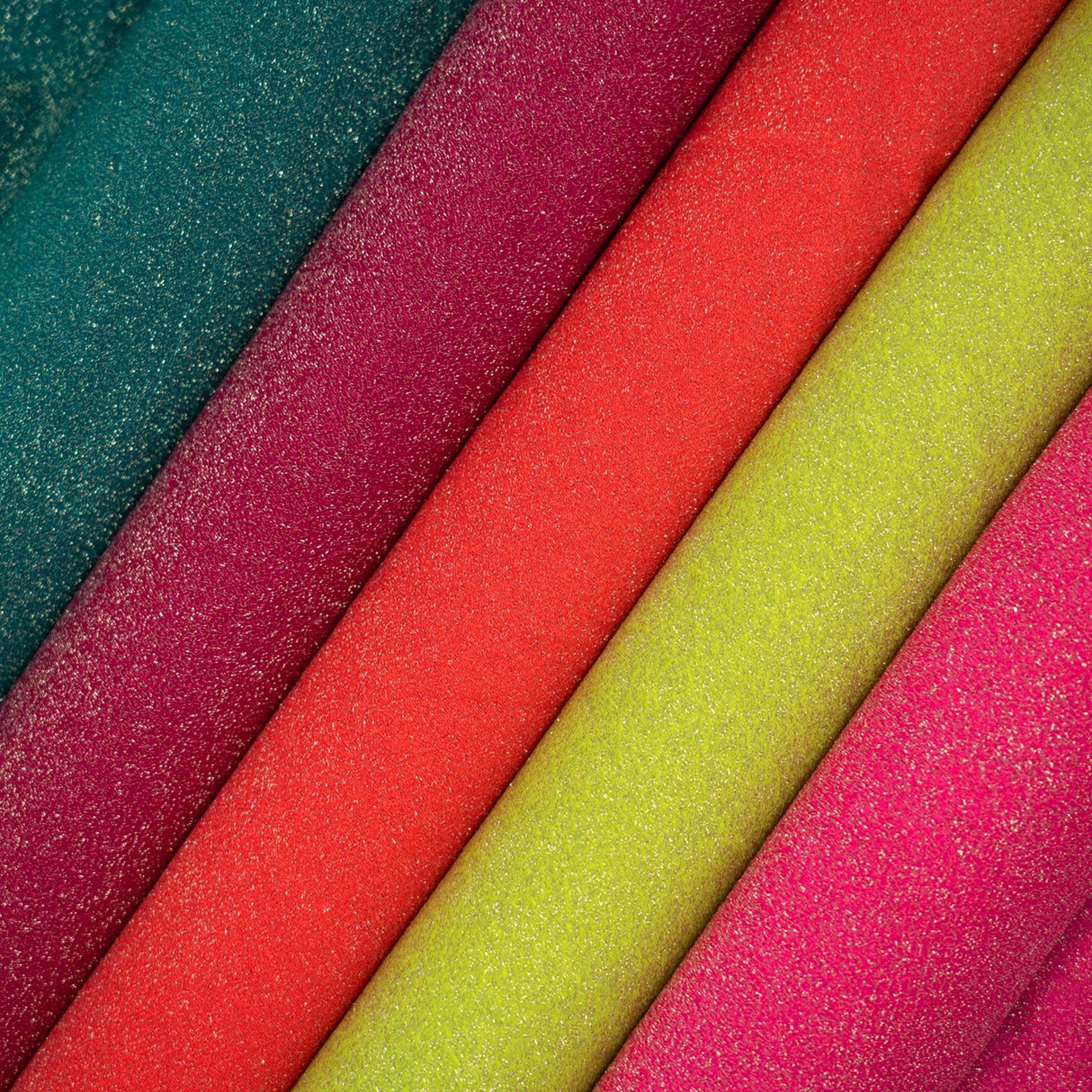Deluxe Nylon Spandex Lurex Fabric - Vibrant Metallic Stretch, 58" Width (1 Yard)