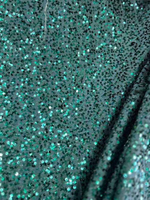 1 Yard Sequin Taffeta Fabric Sparkly Costume & Event Material 54 Inches Wide