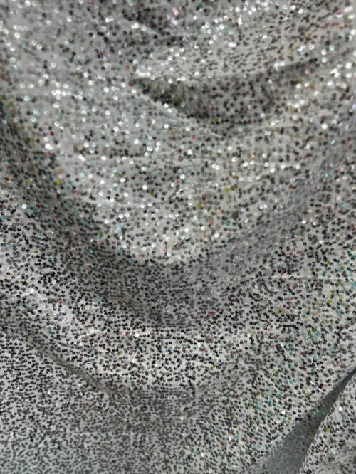 1 Yard Sequin Taffeta Fabric 54 Inches Wide Sparkly Material for Costumes and Event Décor