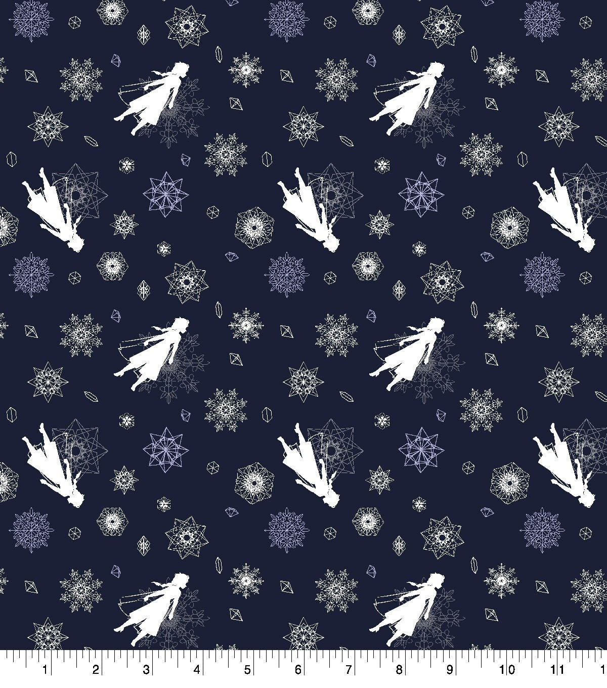 Knit Fabric Disney Frozen 2 Elsa Snow and Ice 58" Wide