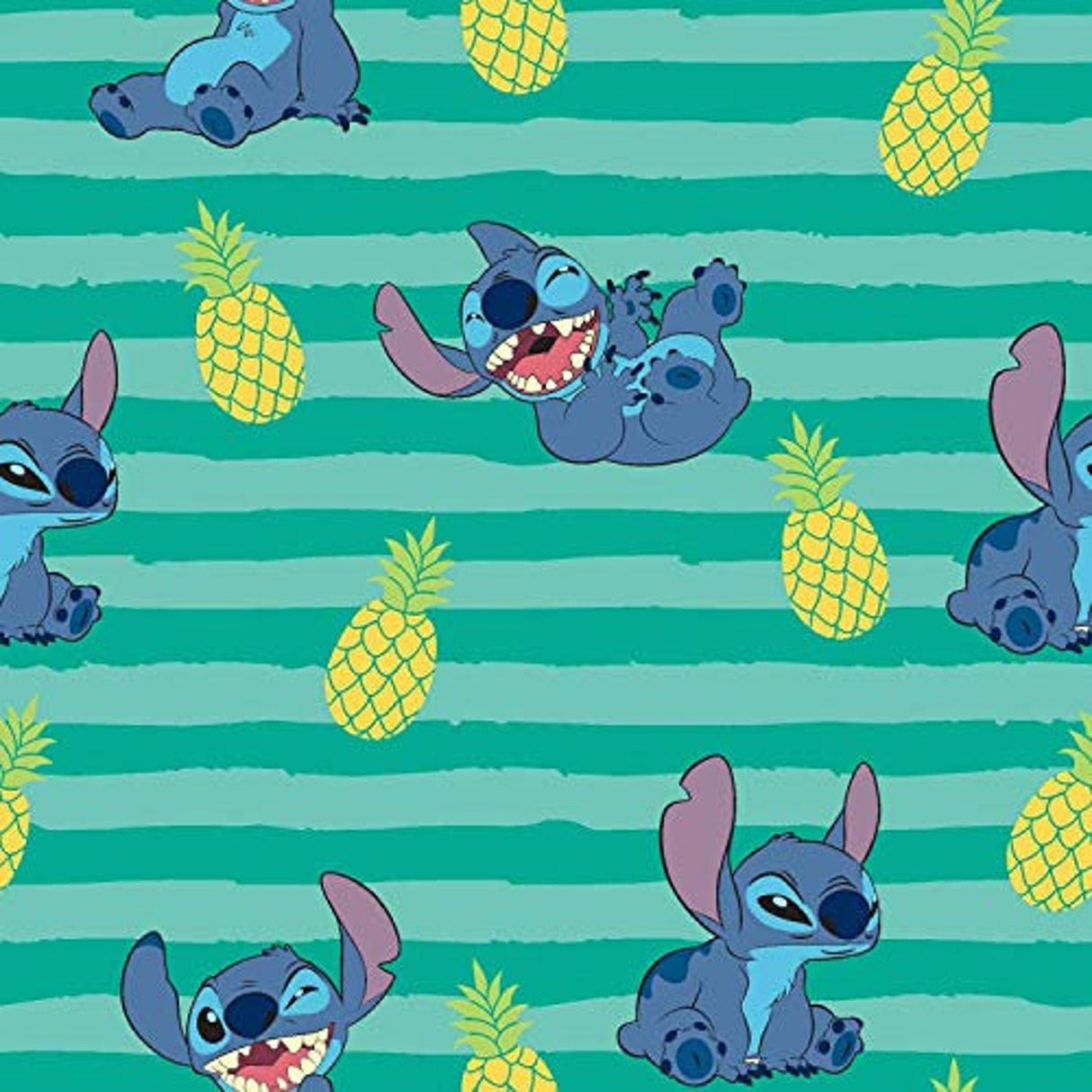 Quilting Cotton Disney Lilo & Stitch Ohana Means Family
