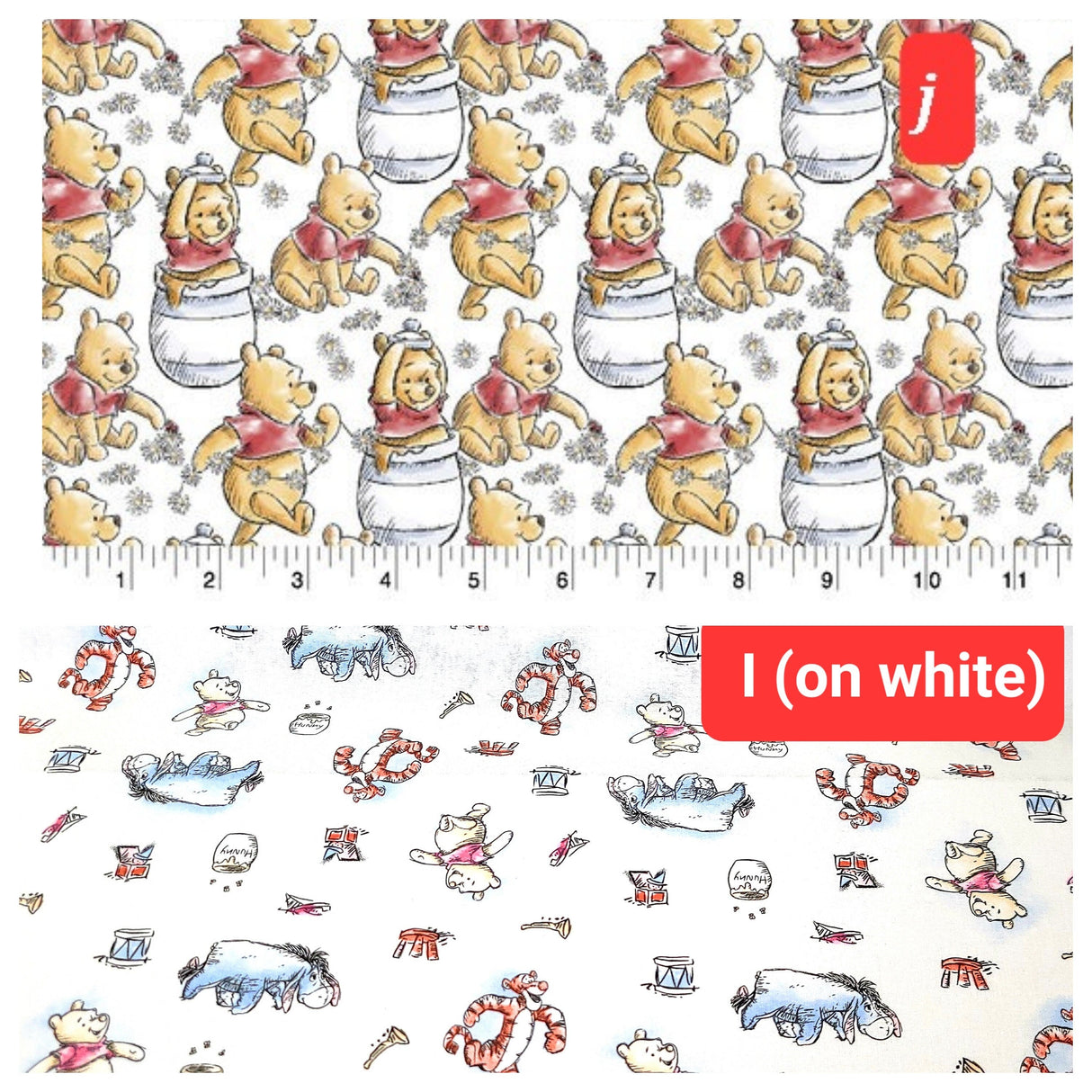 Quilting Cotton Disney Winnie the Pooh Nursery Fabric