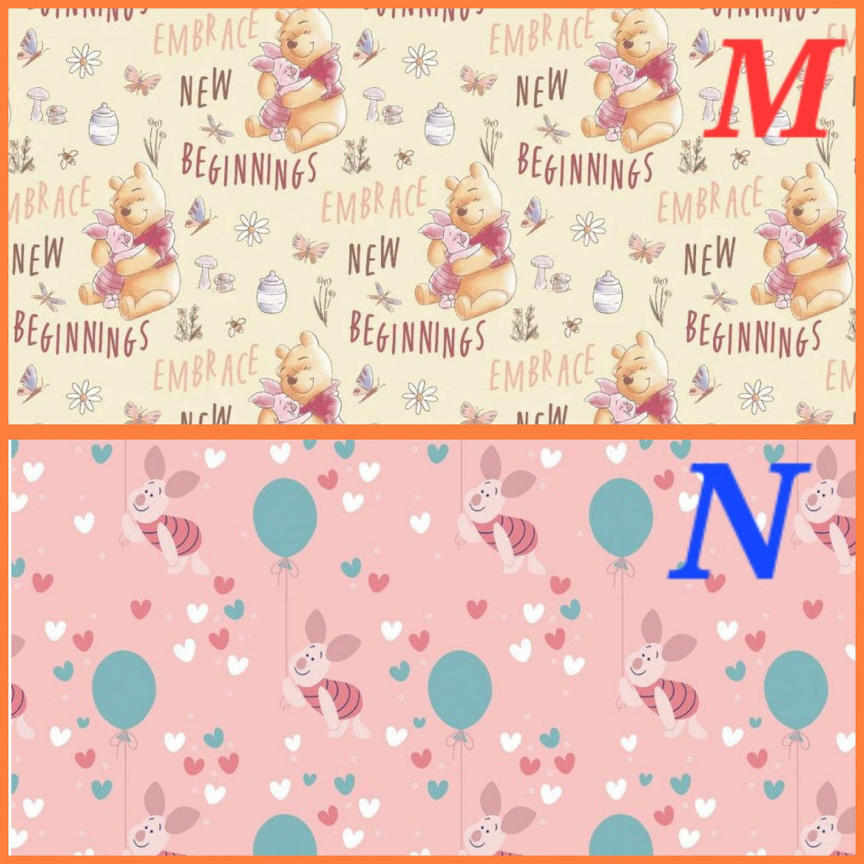 Quilting Cotton Disney Winnie the Pooh Nursery Fabric