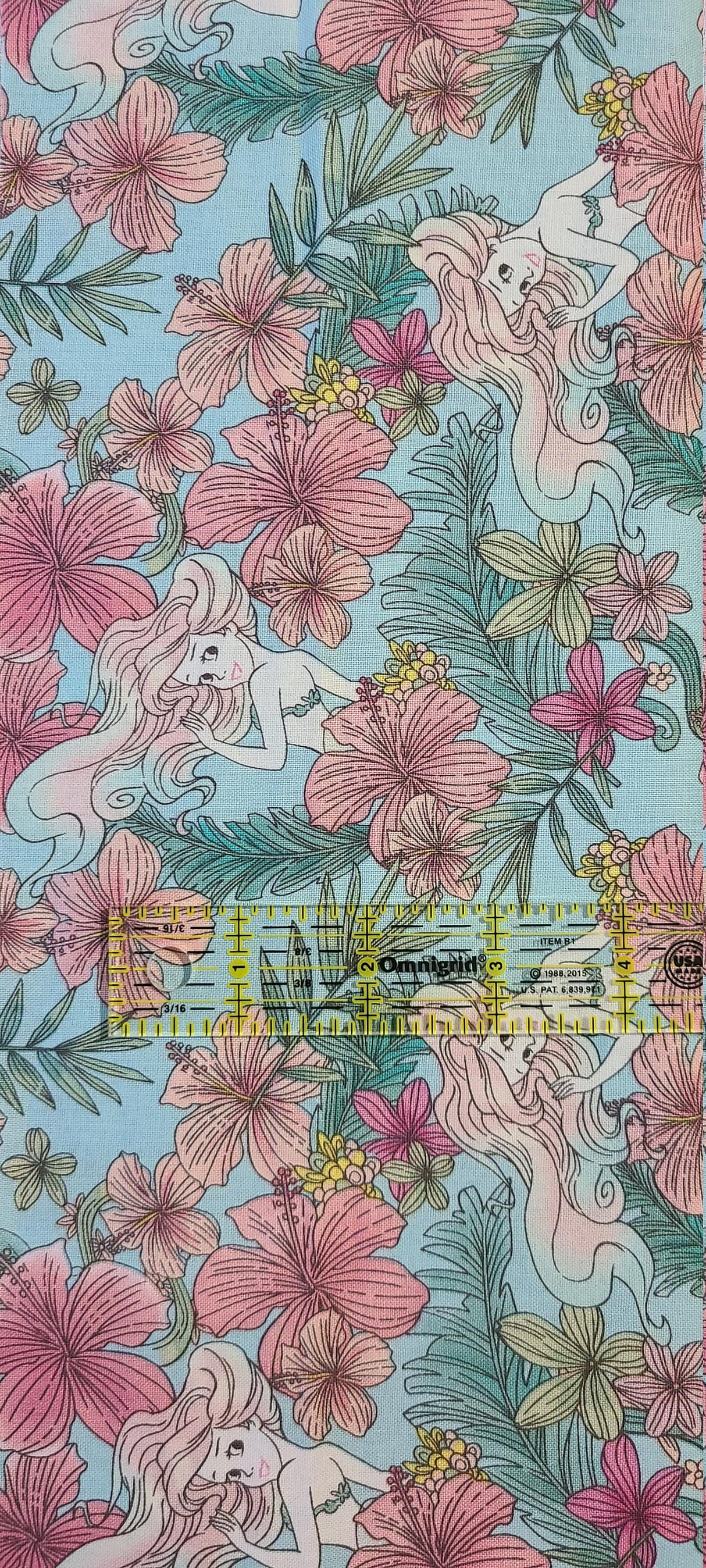 Quilting Cotton Disney Princess Floral Fabric
