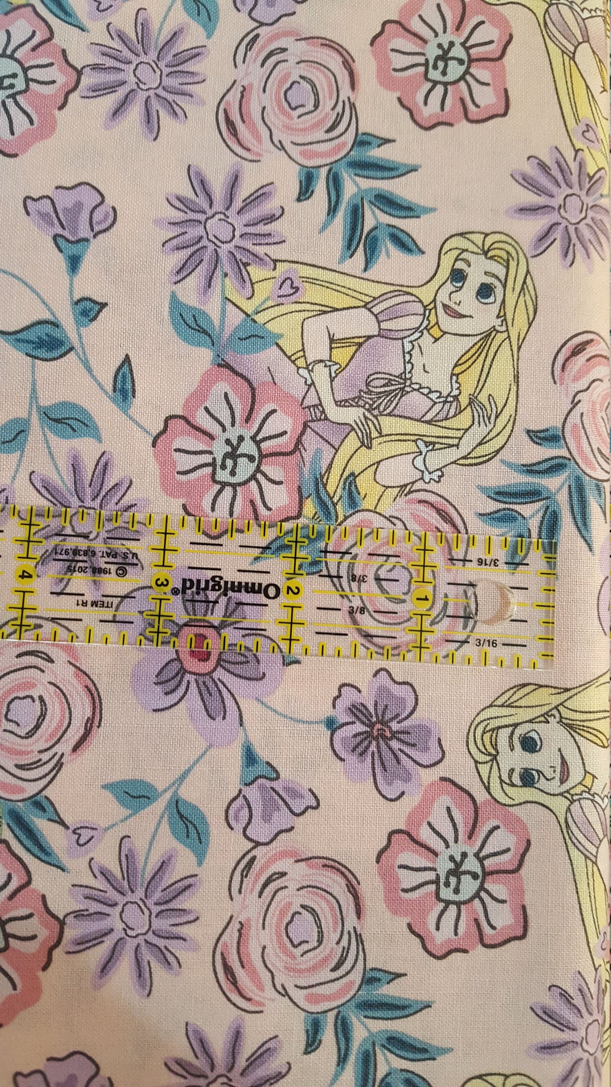 Quilting Cotton Disney Princess Floral Fabric