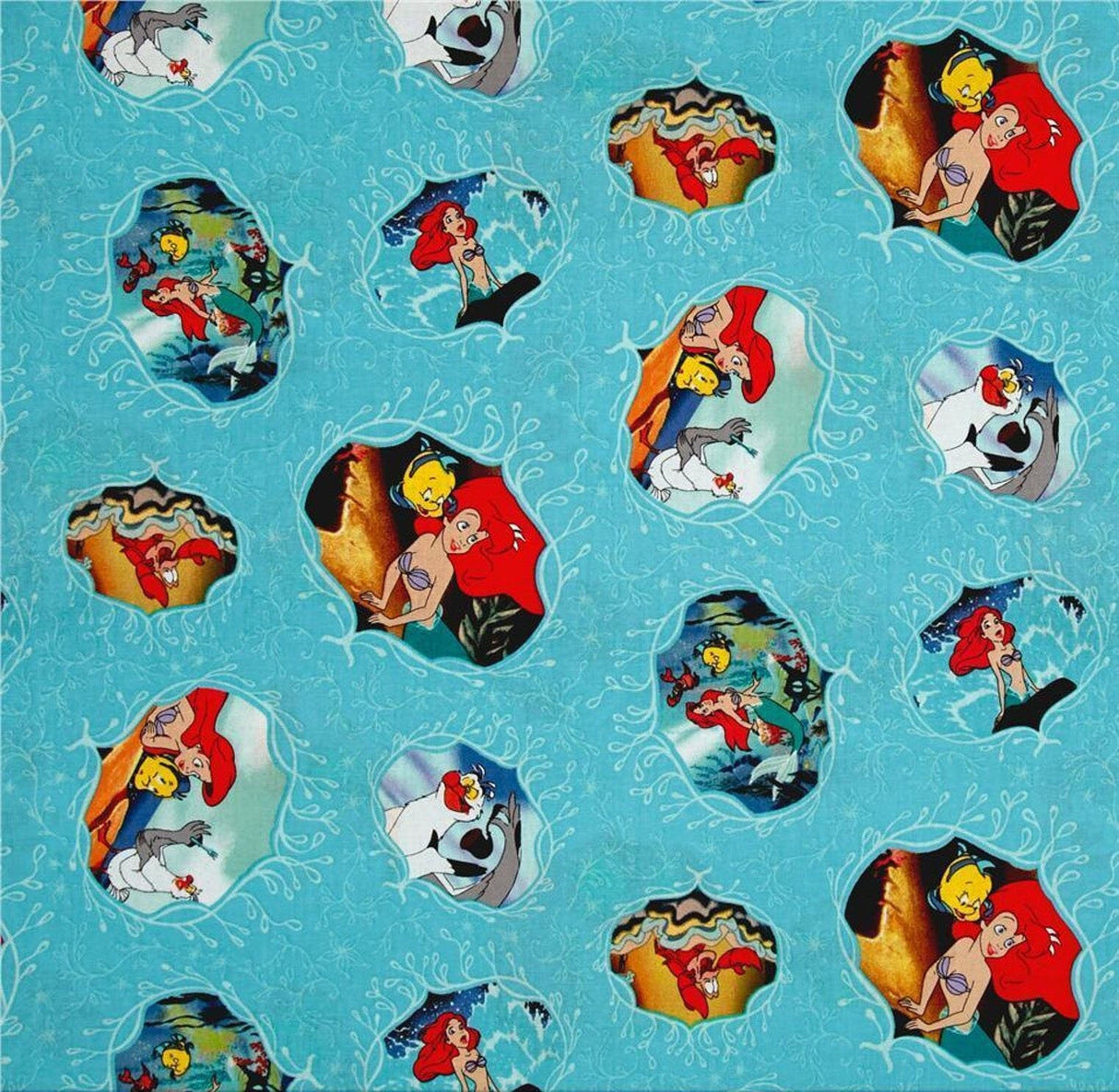 Quilting Cotton Disney Little Mermaid Ariel