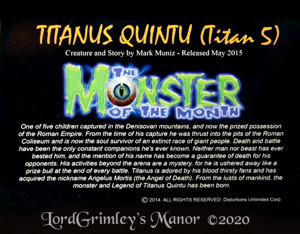 Titanus Quintu - Monster of the Month - May 2015