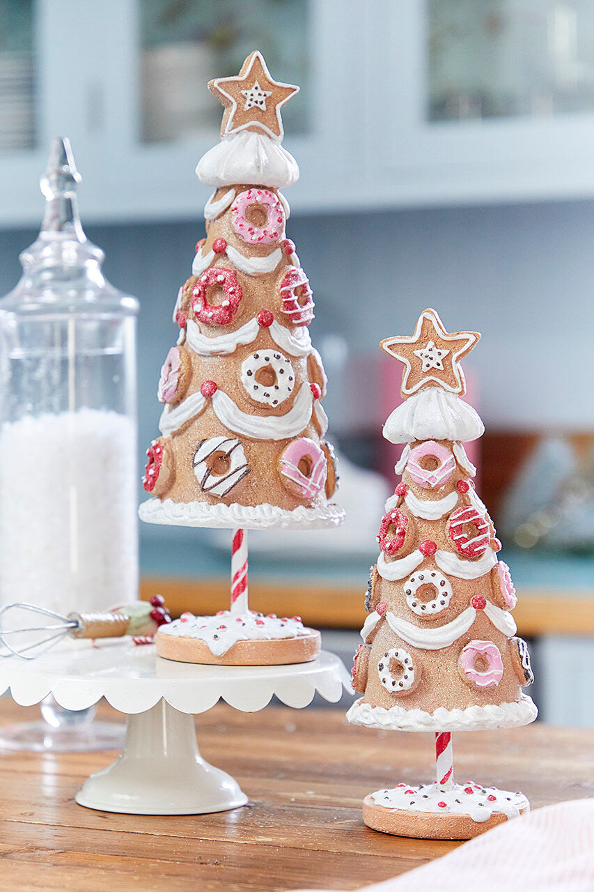 11" Resin Donut Tree