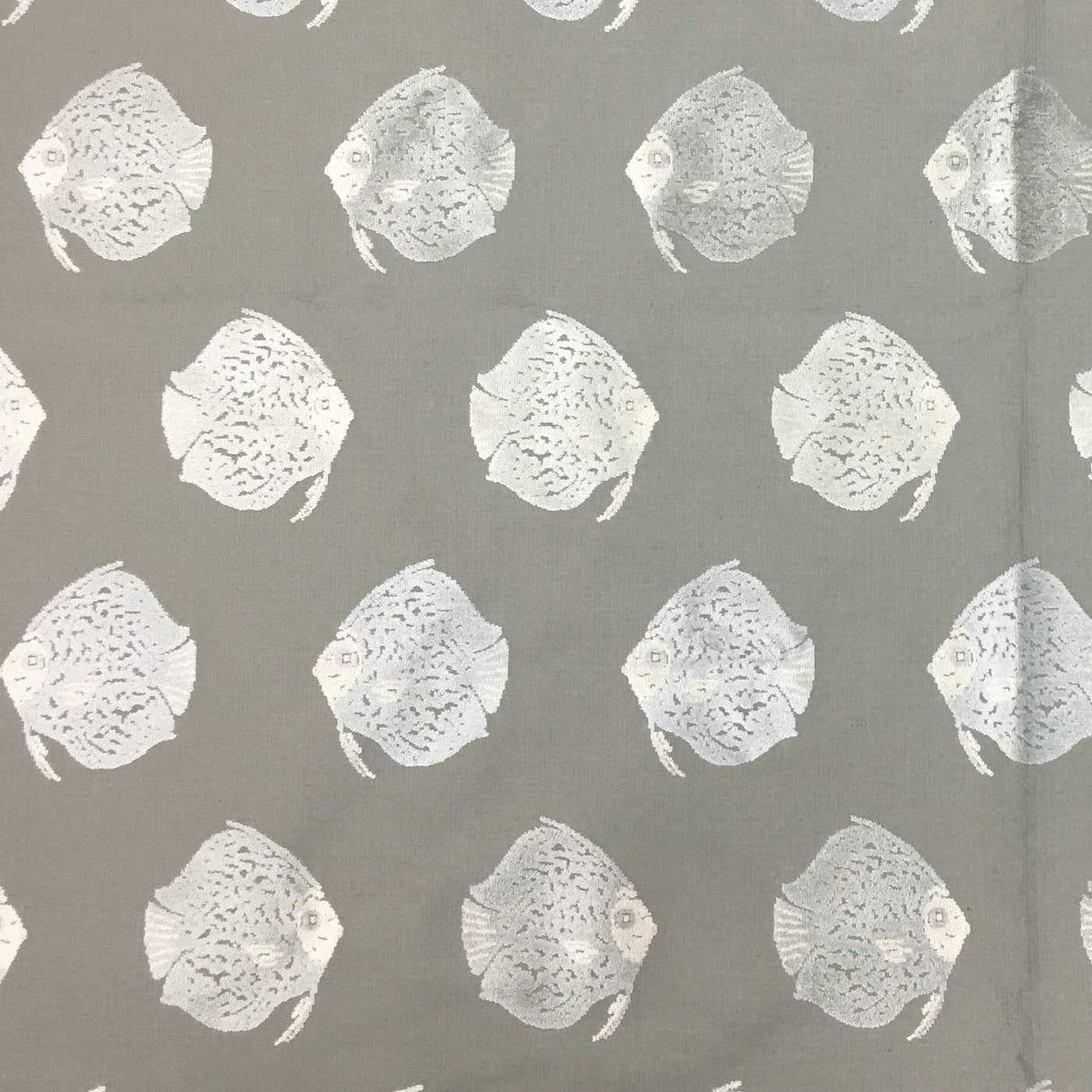 Cut Velvet Fish Pattern Upholstery Fabric Dori