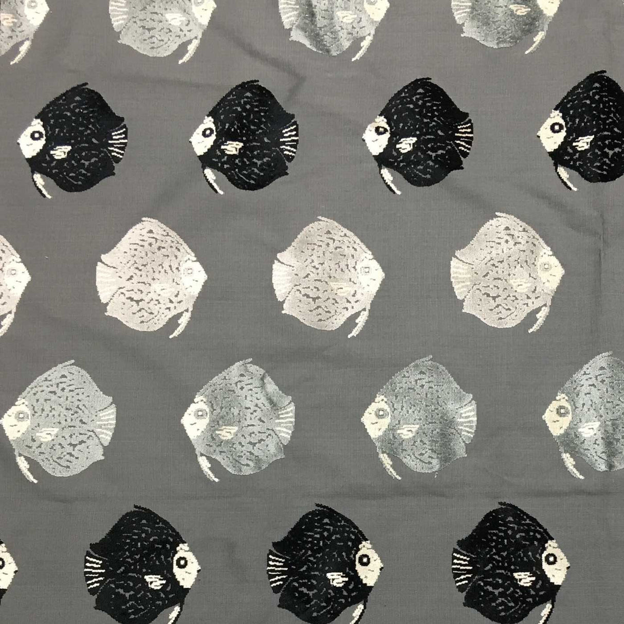 Cut Velvet Fish Pattern Upholstery Fabric Dori