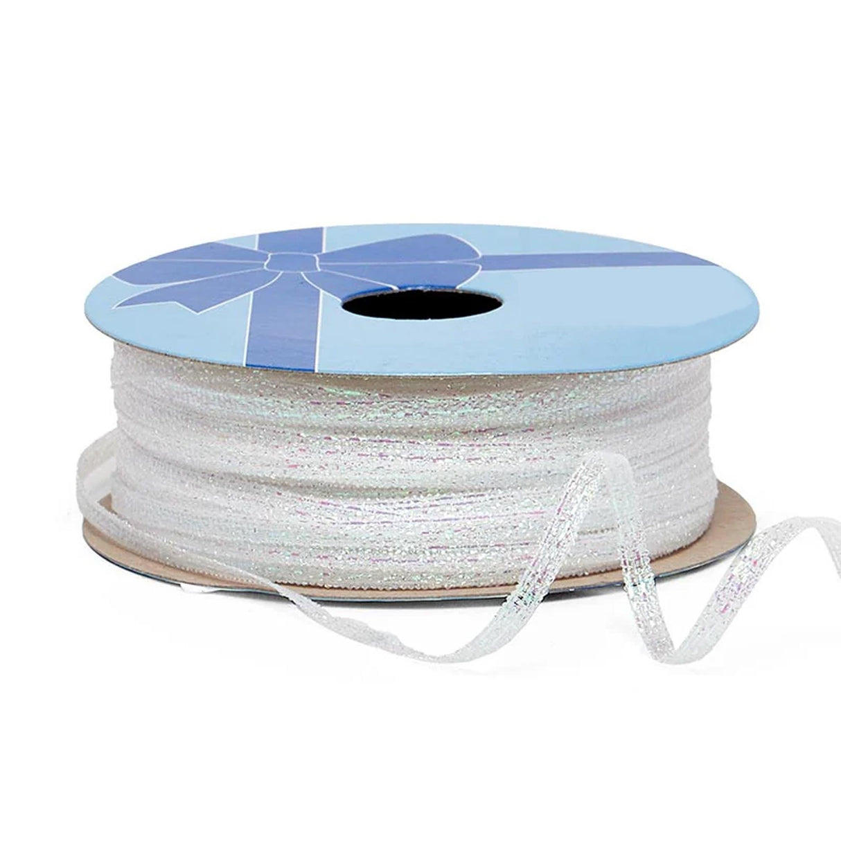 Narrow Crystalized Metallic Ribbon 1/8 '' X 50 yd Iridescent Color 1 / ROLL