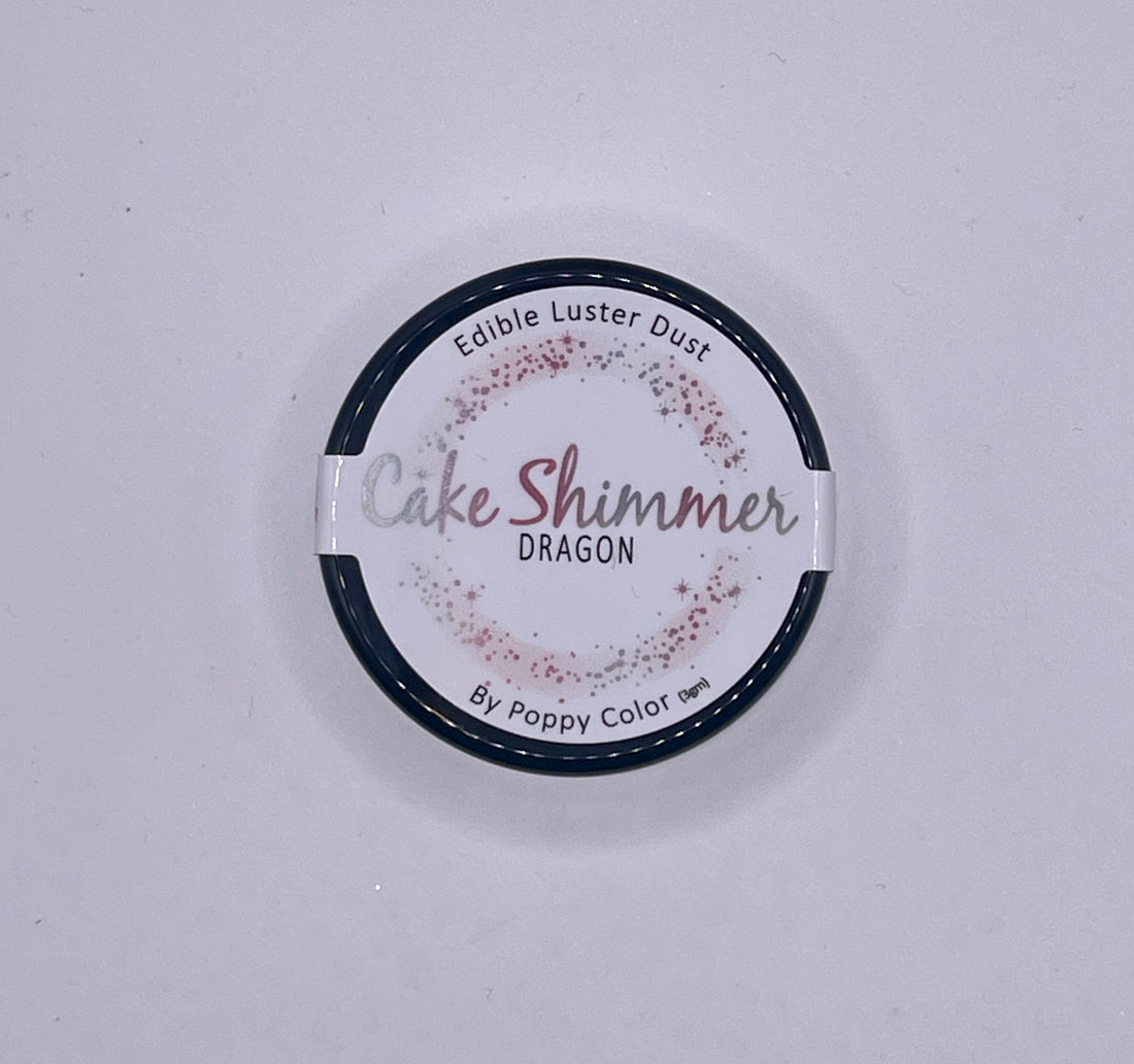 Cake Shimmer Dragon by Poppy Paint – 100% Edible Luster Dust (3g) for Cake Decorating