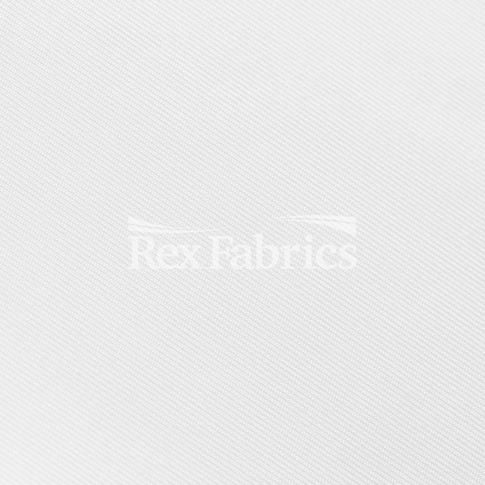 Dri-Tex Heavy Polyester Spandex Fabric - White Solid, 58/60" Width, 300 GSM (1 Yard)