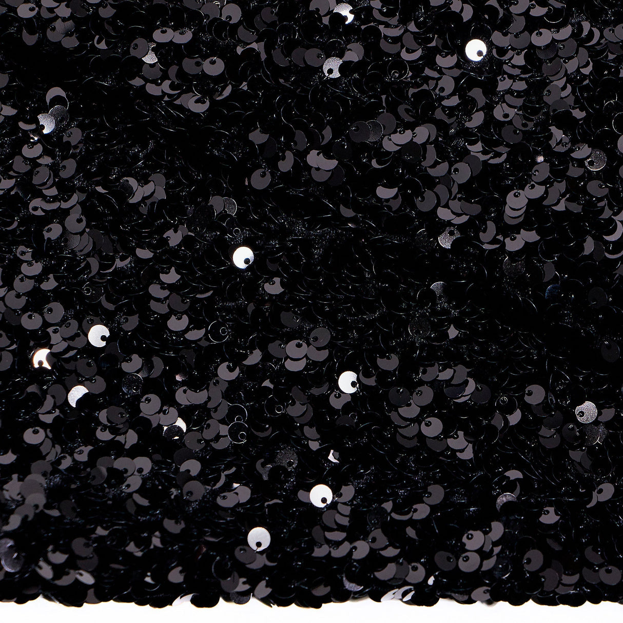 Duchess Stretch Velvet Sequin Polyester Spandex Fabric - Embroidered 3-D Sequins, 46/47" Width (1 Yard)