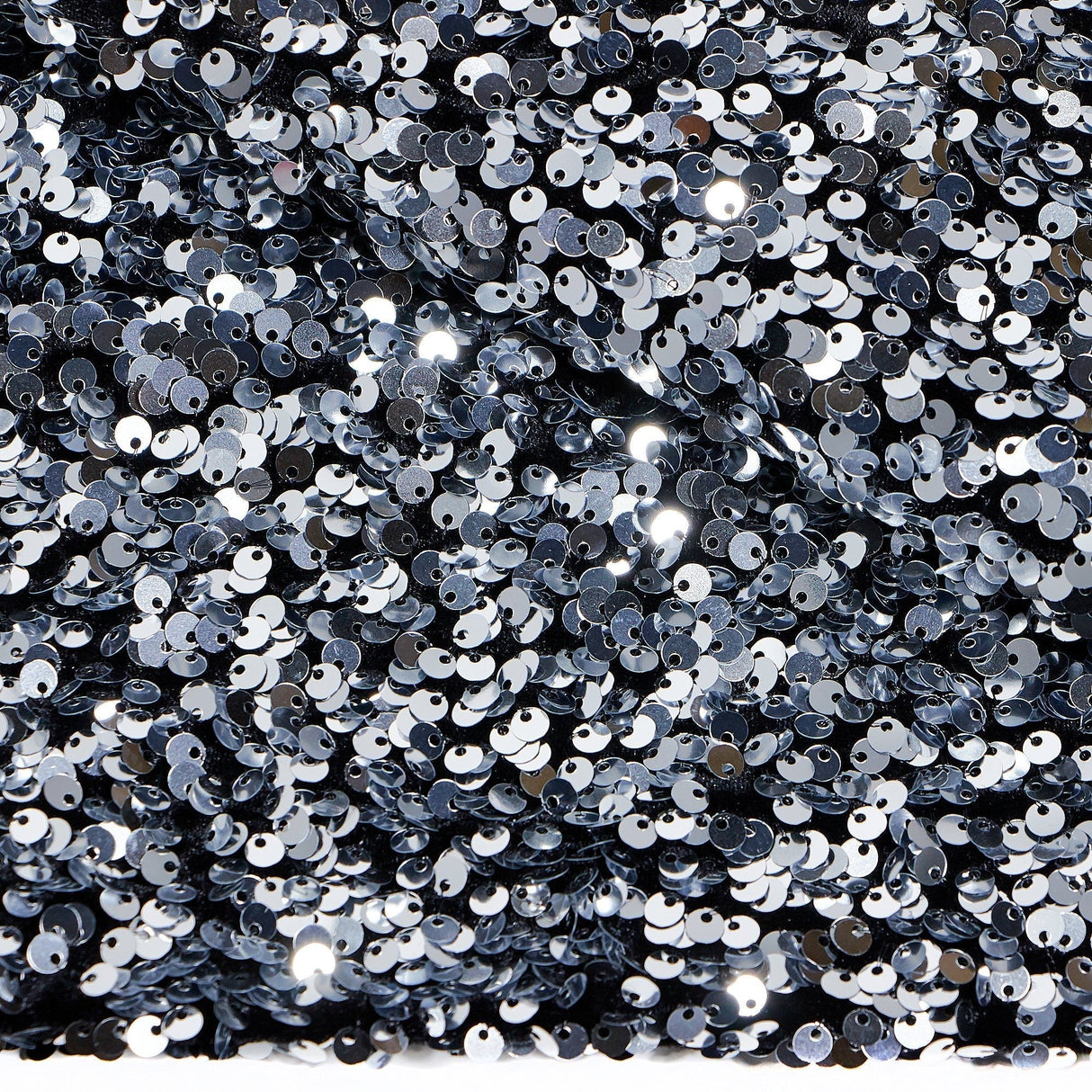 Duchess Stretch Velvet Sequin Polyester Spandex Fabric - Embroidered Sequins, 46/47" Width, 2-Way Stretch (1 Yard)