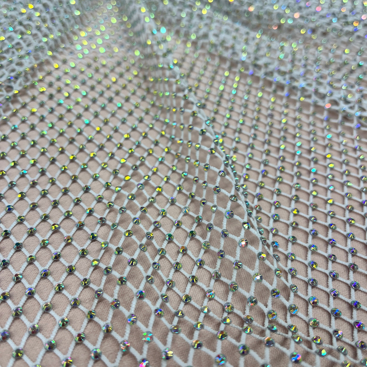 Diamond Fishnet 4-Way Stretch Fabric