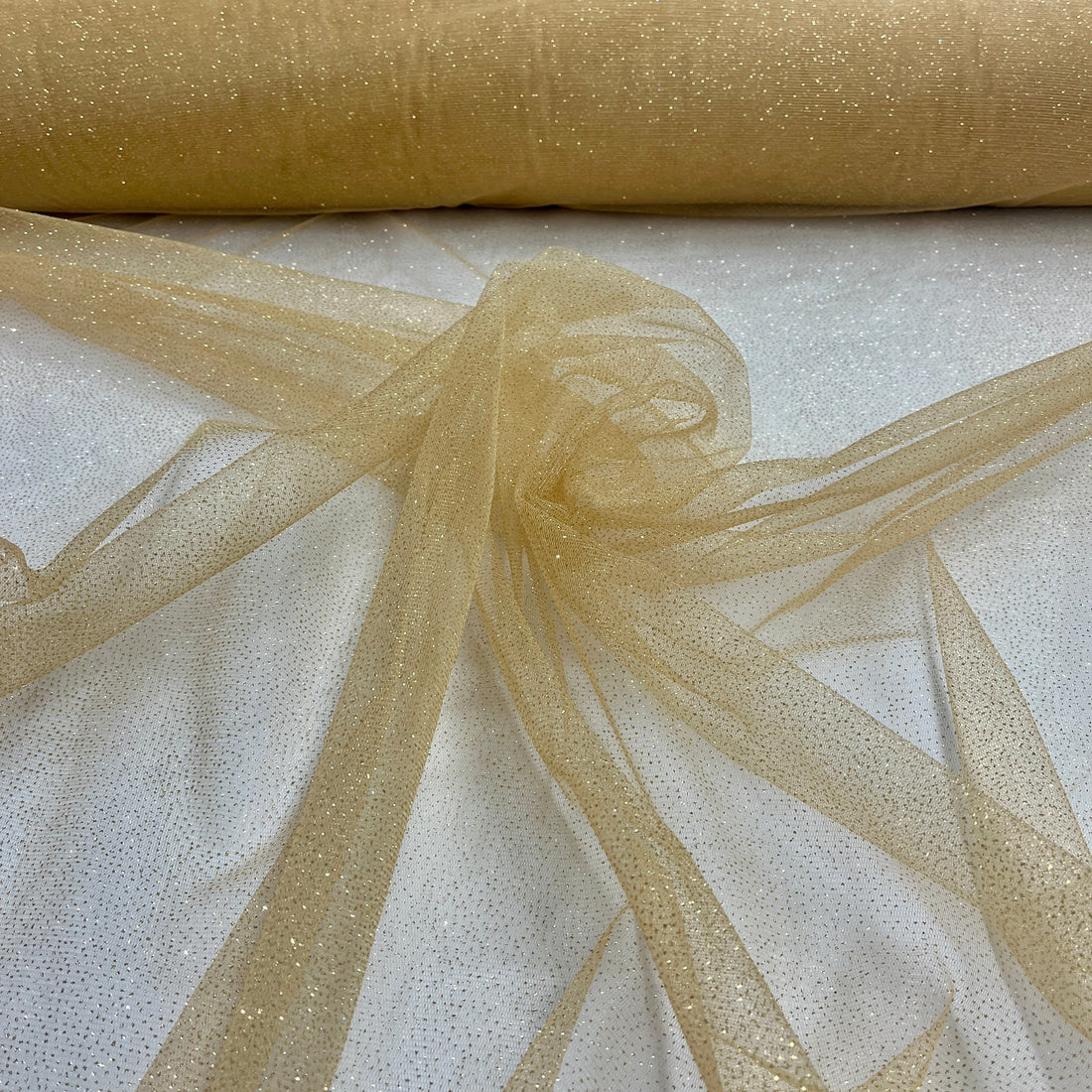 ১ গজ ৬০" প্রশস্ত গ্লিটার মেশ ফ্যাব্রিক ব্রাইডাল, কুইন্সেনেরা এবং নৃত্যের পোশাকের জন্য উপযুক্ত