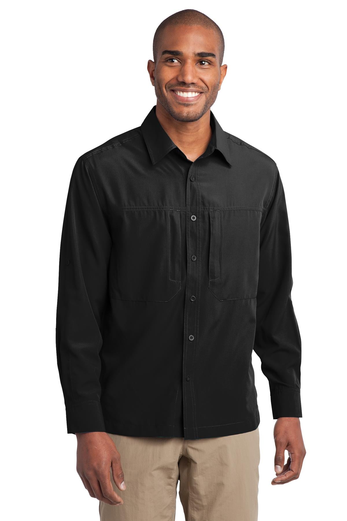 Eddie Bauer® - Long Sleeve Performance Travel Shirt