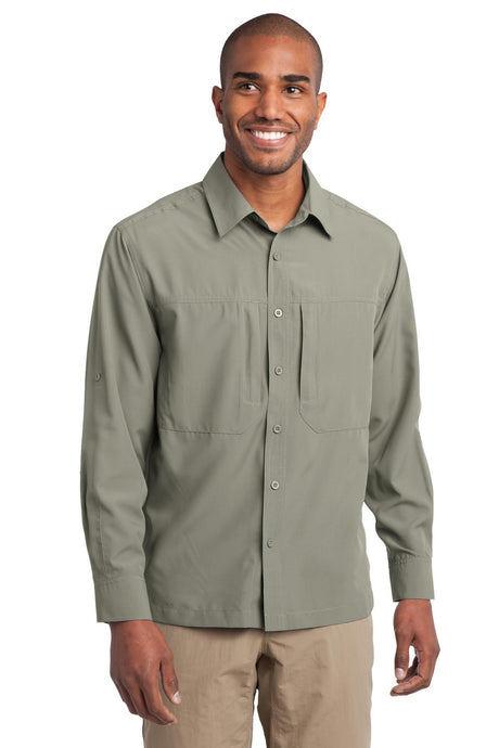 Eddie Bauer® - Long Sleeve Performance Travel Shirt