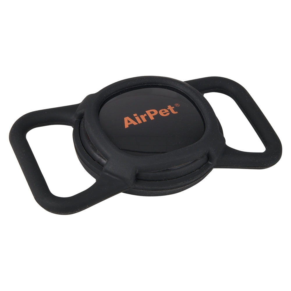 Pet Locator Tag with Collar Holder (Black)