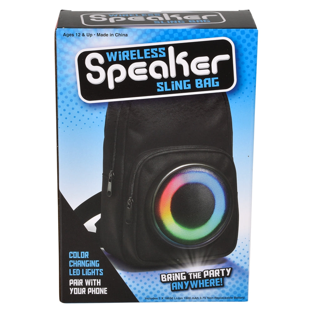 Wireless Speaker Sling Bag 12"
