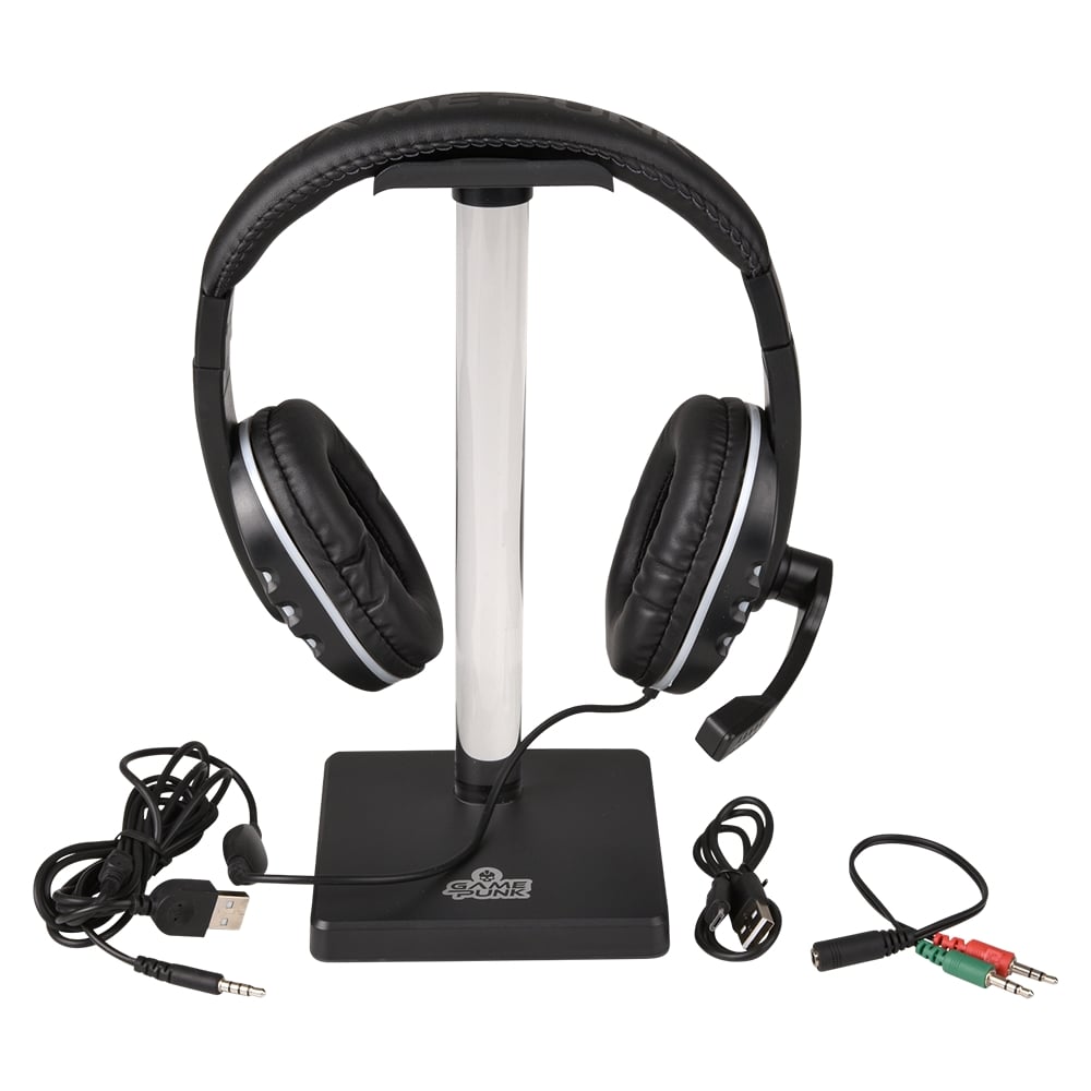 Gaming Headphones and LED Stand Combo