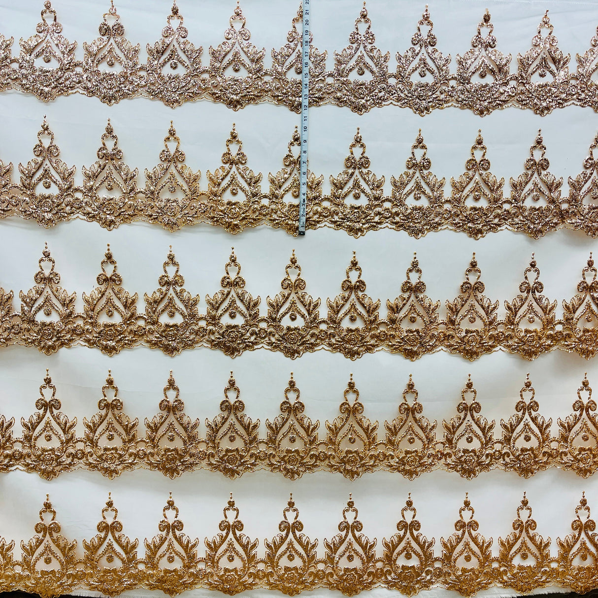 Glitter Mesh Fabric Turquoise