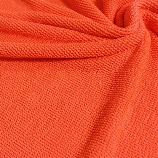 Popcorn Polyester Spandex Jacquard Fabric