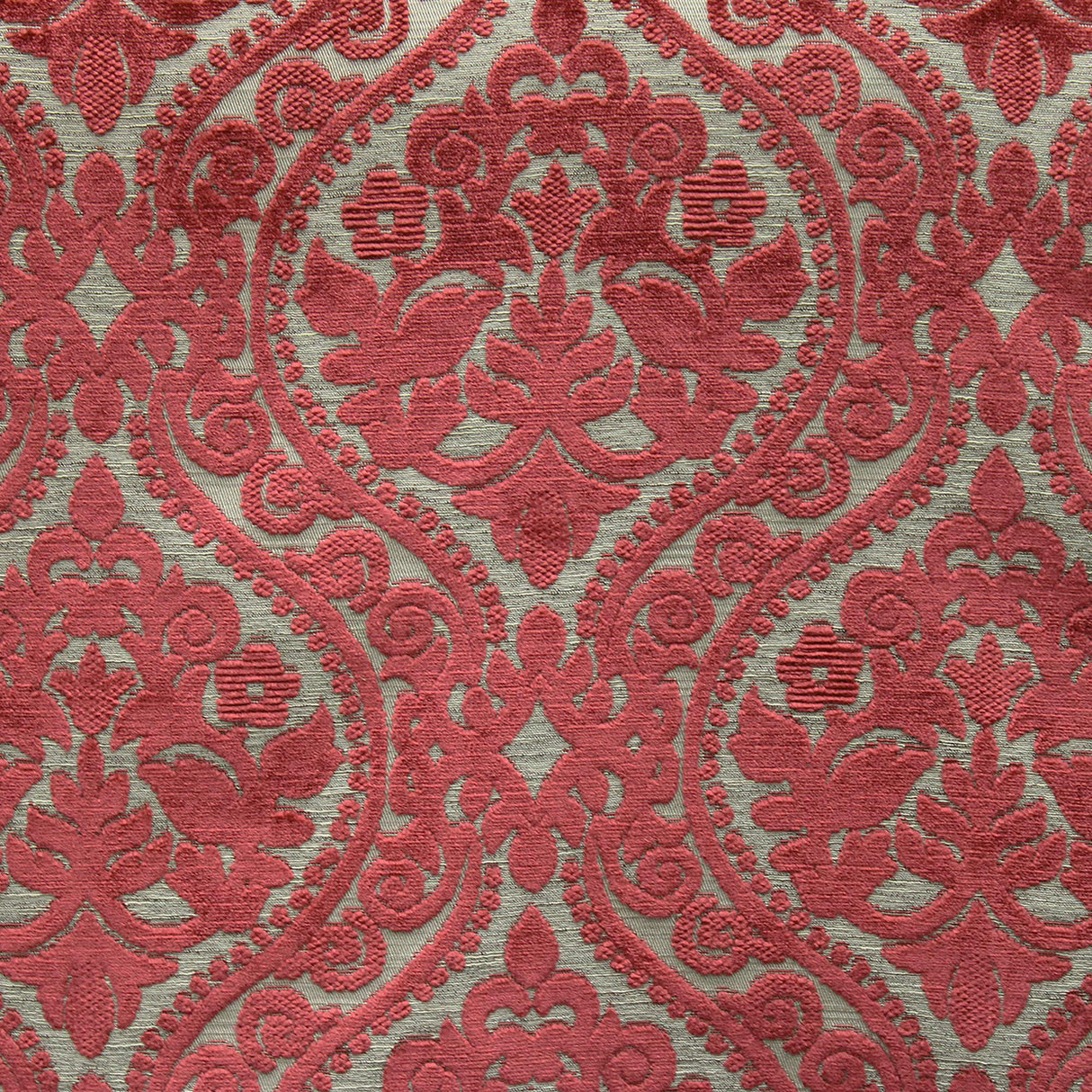 Elisha Jacquard Damask Chenille Fabric - Linen Look, 56" Width (1 Yard)