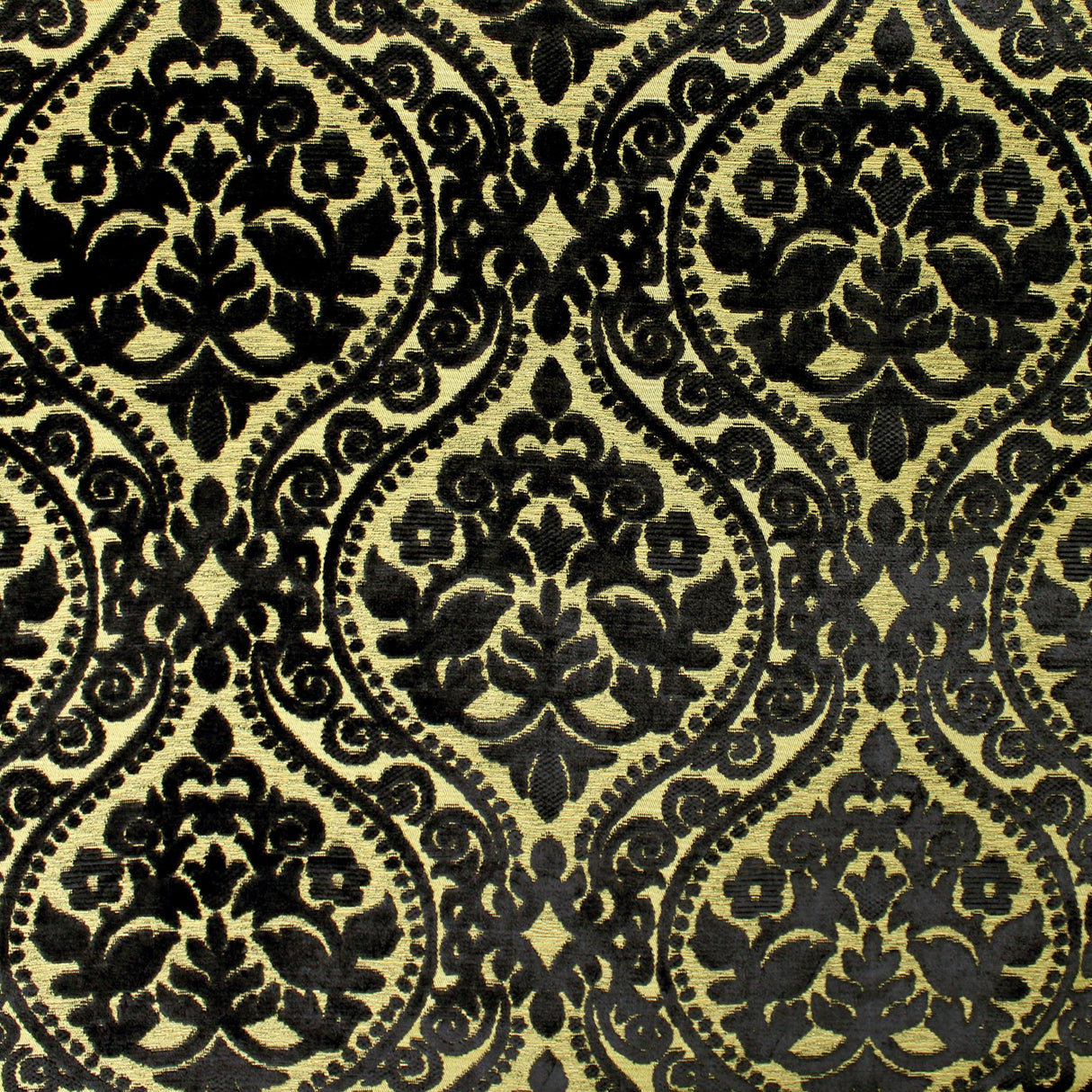 Elisha Jacquard Damask Chenille Fabric - Linen Look, 56" Width (1 Yard)