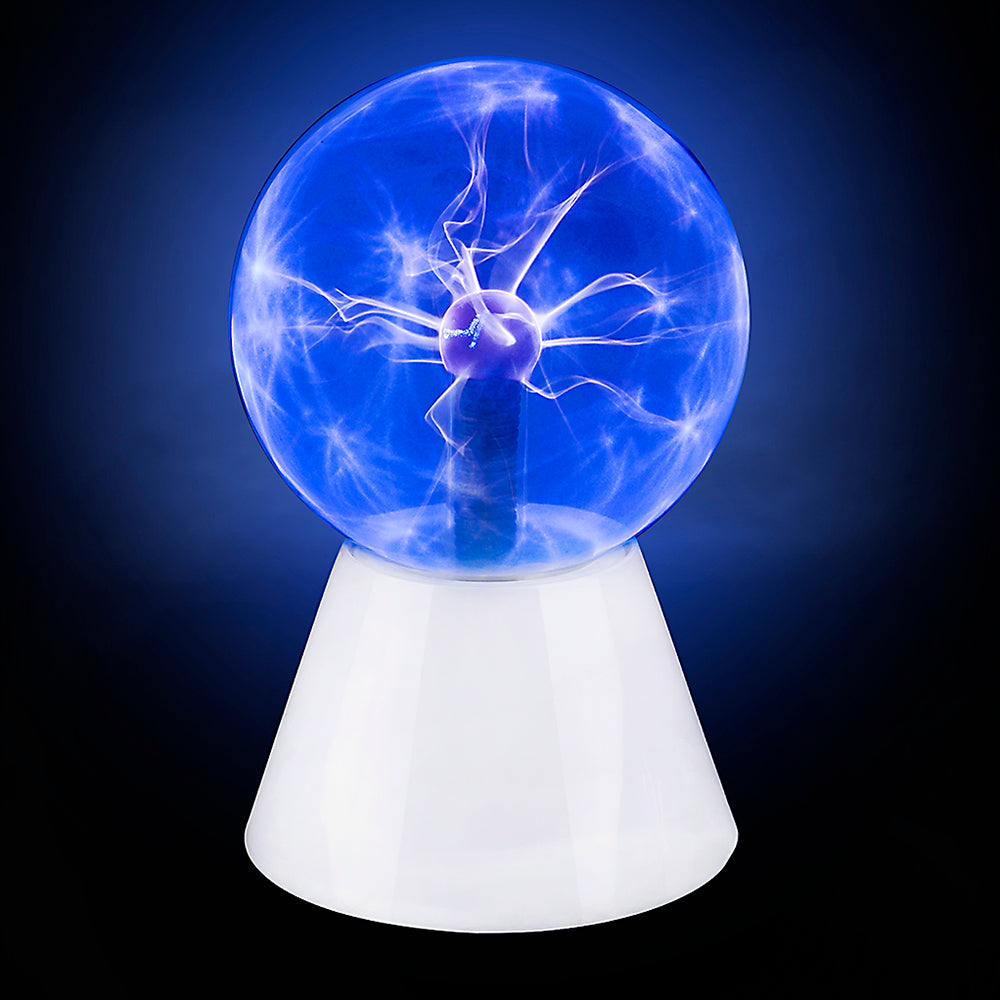 Blue Plasma Ball Lamp 5"