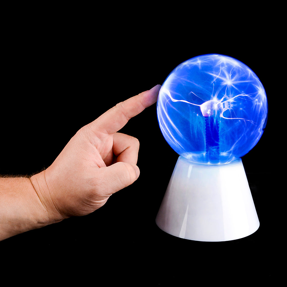 Blue Plasma Ball Lamp 5"