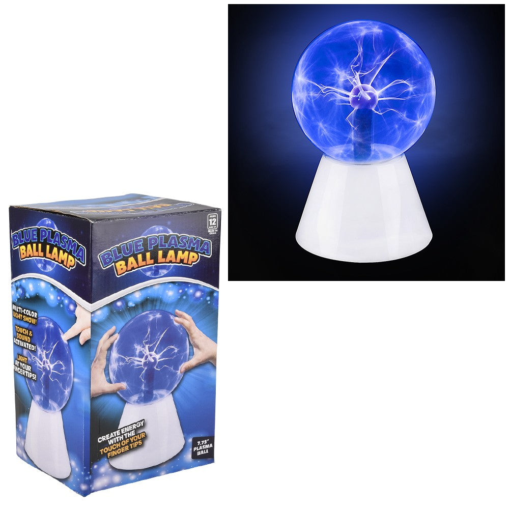 Blue Plasma Ball Lamp 5"