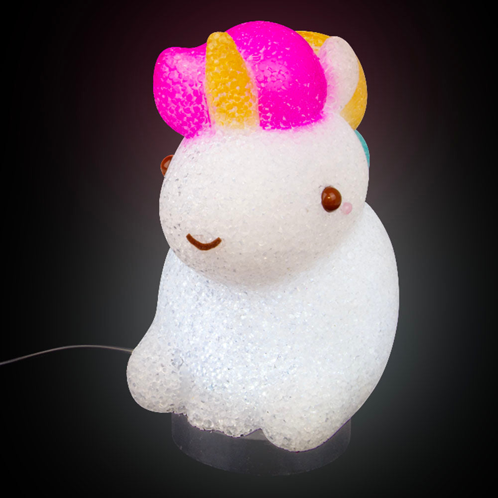 Unicorn Sparkle Lamp 7.5" Kawaii Sitting Unicorn