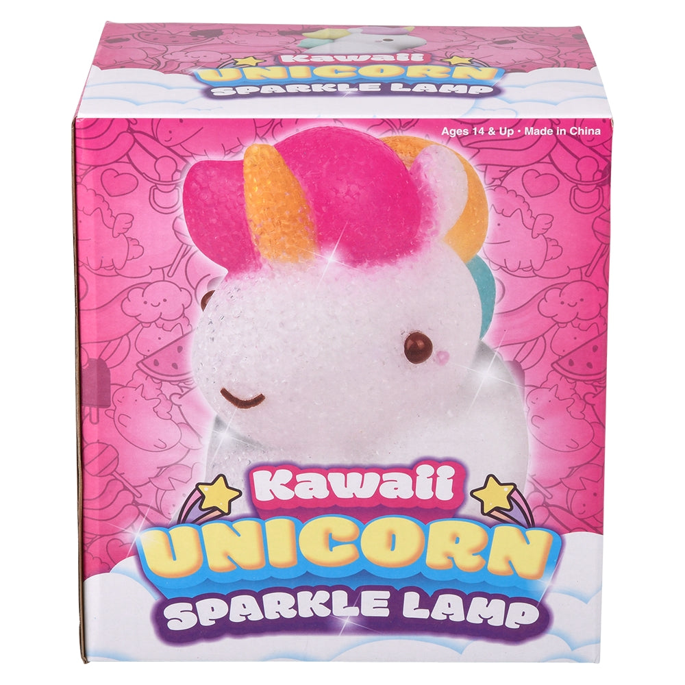 Unicorn Sparkle Lamp 7.5" Kawaii Sitting Unicorn