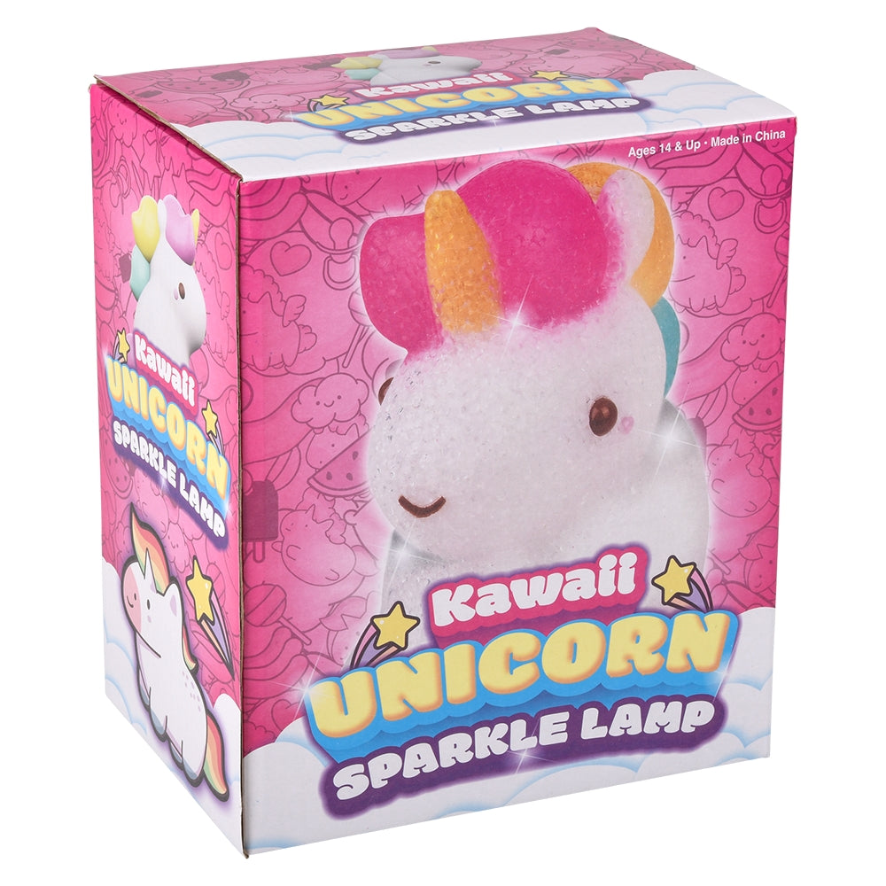 Unicorn Sparkle Lamp 7.5" Kawaii Sitting Unicorn