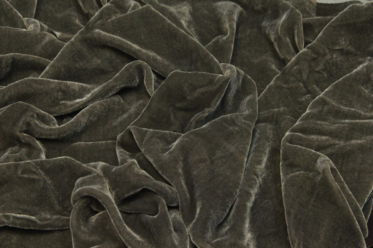 Premium Silk Rayon Velvet Fabric - Azalea, 45" Width (1 Yard)