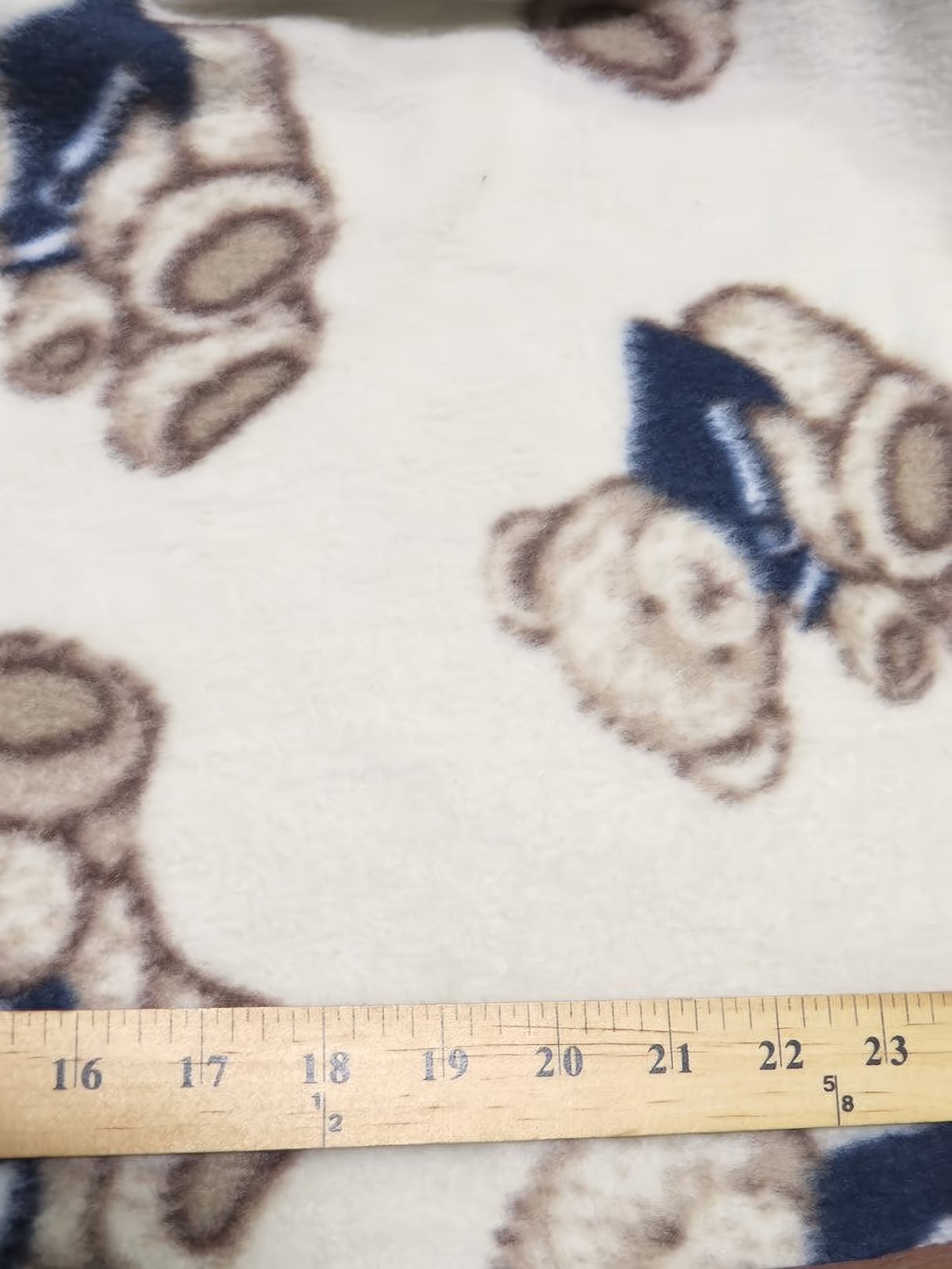Confused Teddy Bears Printed Fleece Fabric