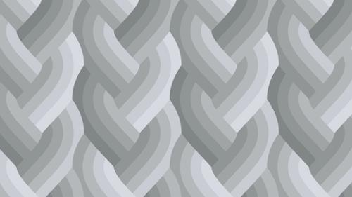 Cotton Print Echo Braid Grey Fabric 44" / 45"