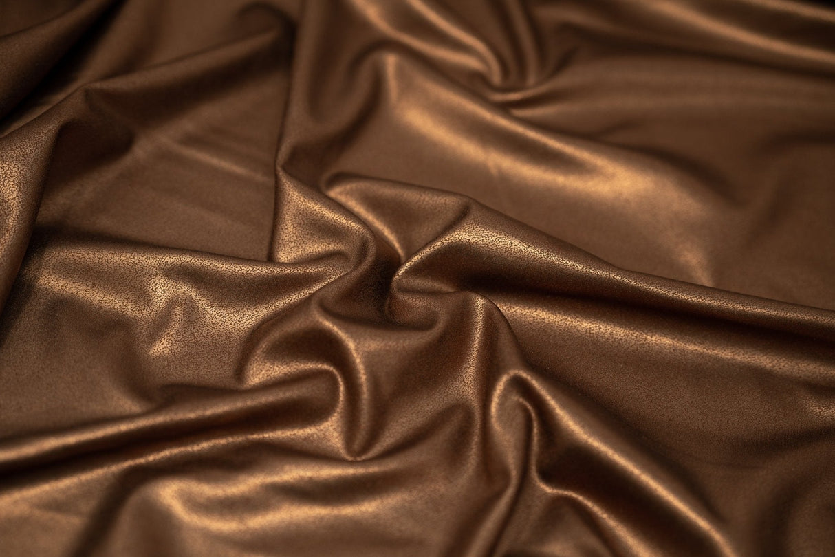 Foiled Spandex Distressed Fabric