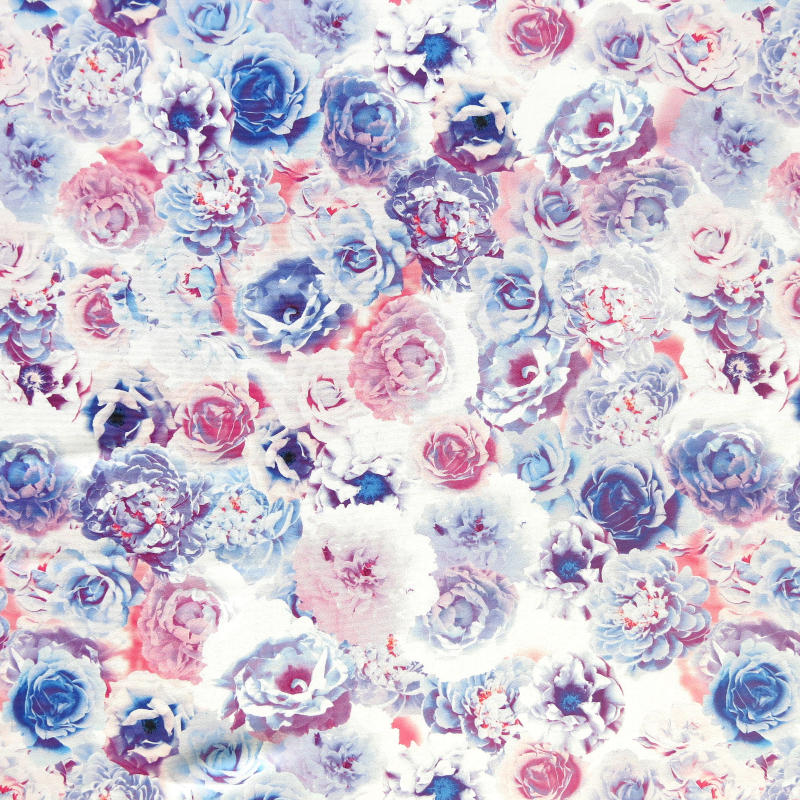 Swim Knit Nylon Spandex Emerson Roses Floral Print