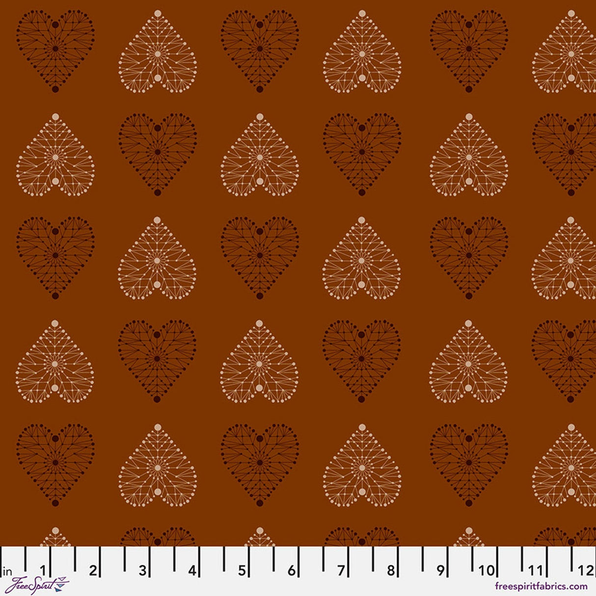 Cotton Fabric Enrapture Amour Spice 44/45"