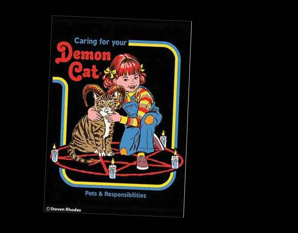 Caring For Your Demon Cat - Magnet